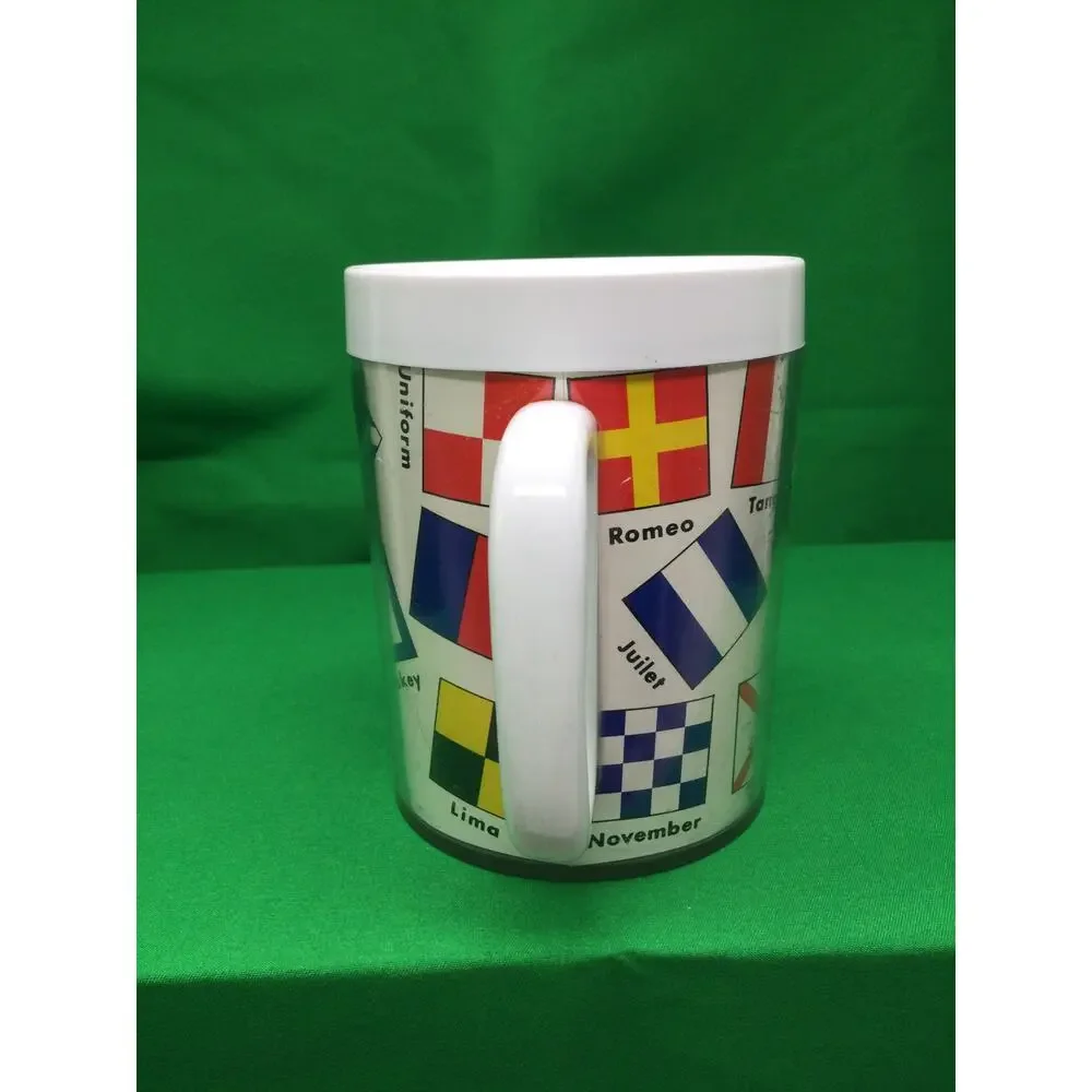 Vintage Thermo Serv Signal Flags mug